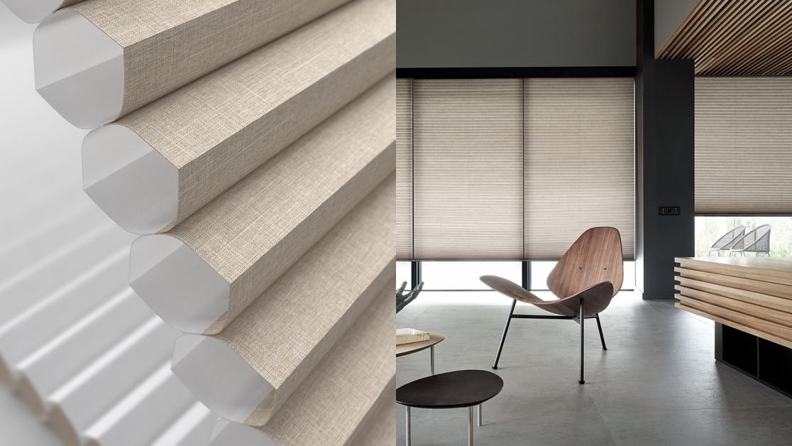 Honeycomb Pleated Blinds from Decorquip.