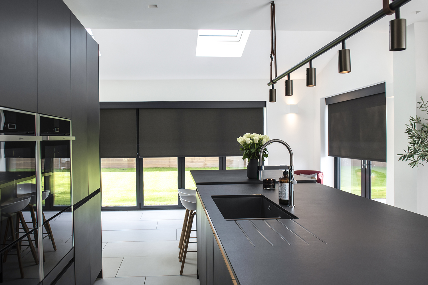 Dream Range Window Blinds Motorisation, Smart Home, Kitchen with Motorised Roller Blinds, Decorquip.
